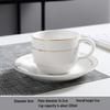 Shangqi 200ml Ceramic Coffee Cup and Saucer Set