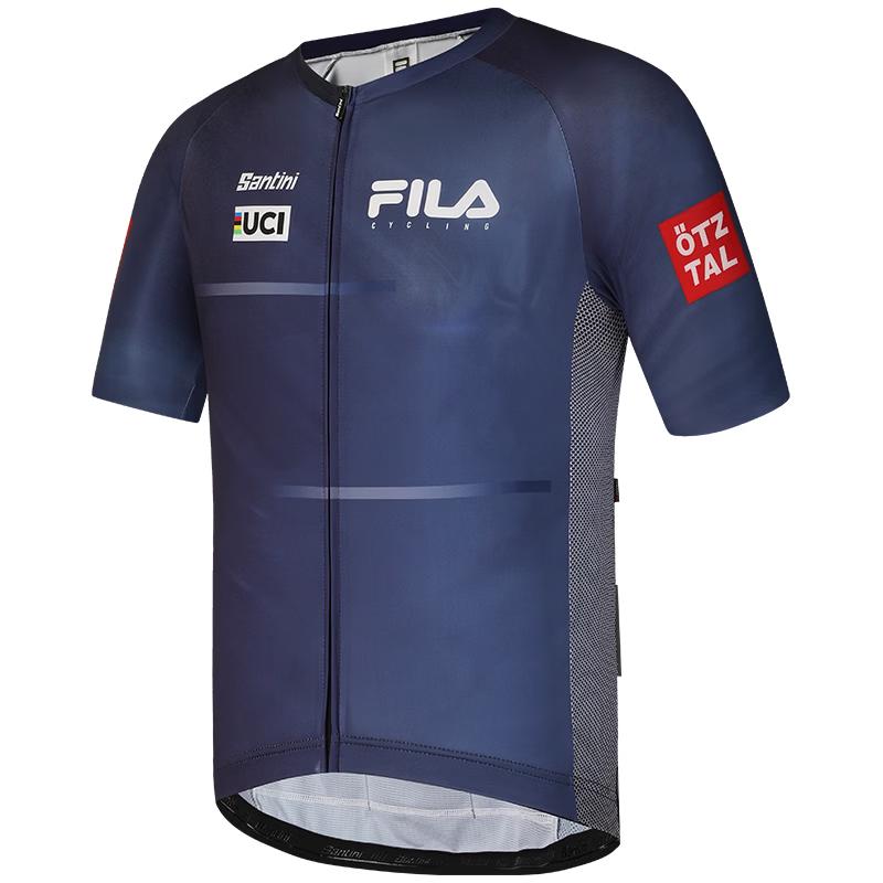 FILA Men s Slim Fit Short Sleeve Cycling Knit Top L