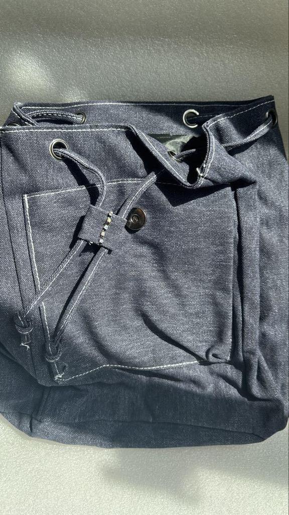 [USED] Large wool felt cat teddy bear handmade stuffed animal bag