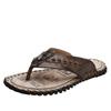 2024 Trend Summer Men Flip Flops Slippers Handmade Leather Light Comfortable Beach Flats Indoor Sliper Outdoor Men's Flip Flop