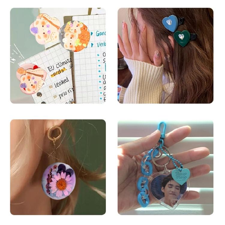 Moule de coulée pour épingle à cheveux DIY, moule pour breloques de pendentif, moule pour support de téléphone en silicone