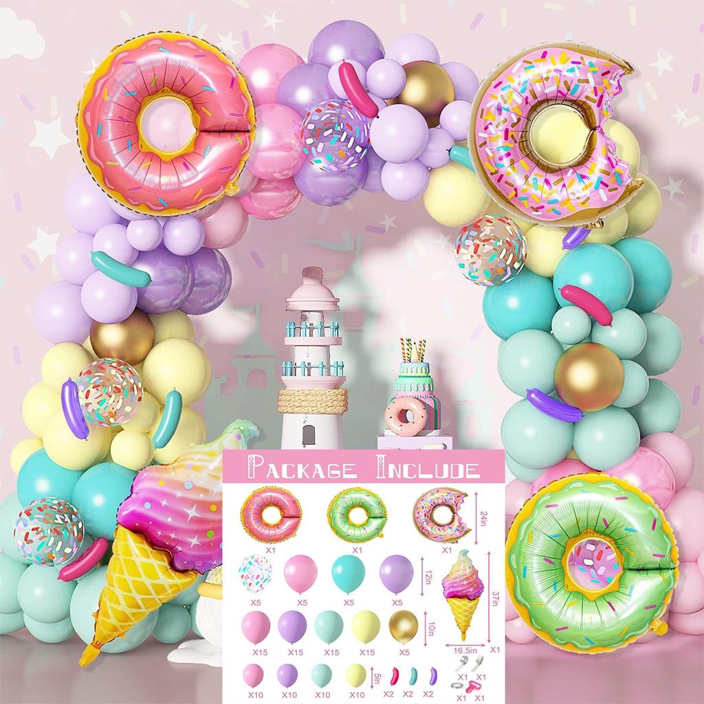 Forest Series Green Balloon Chain Set Children'S Birthday Theme Party Decoration Jungle Arrangement Balloon