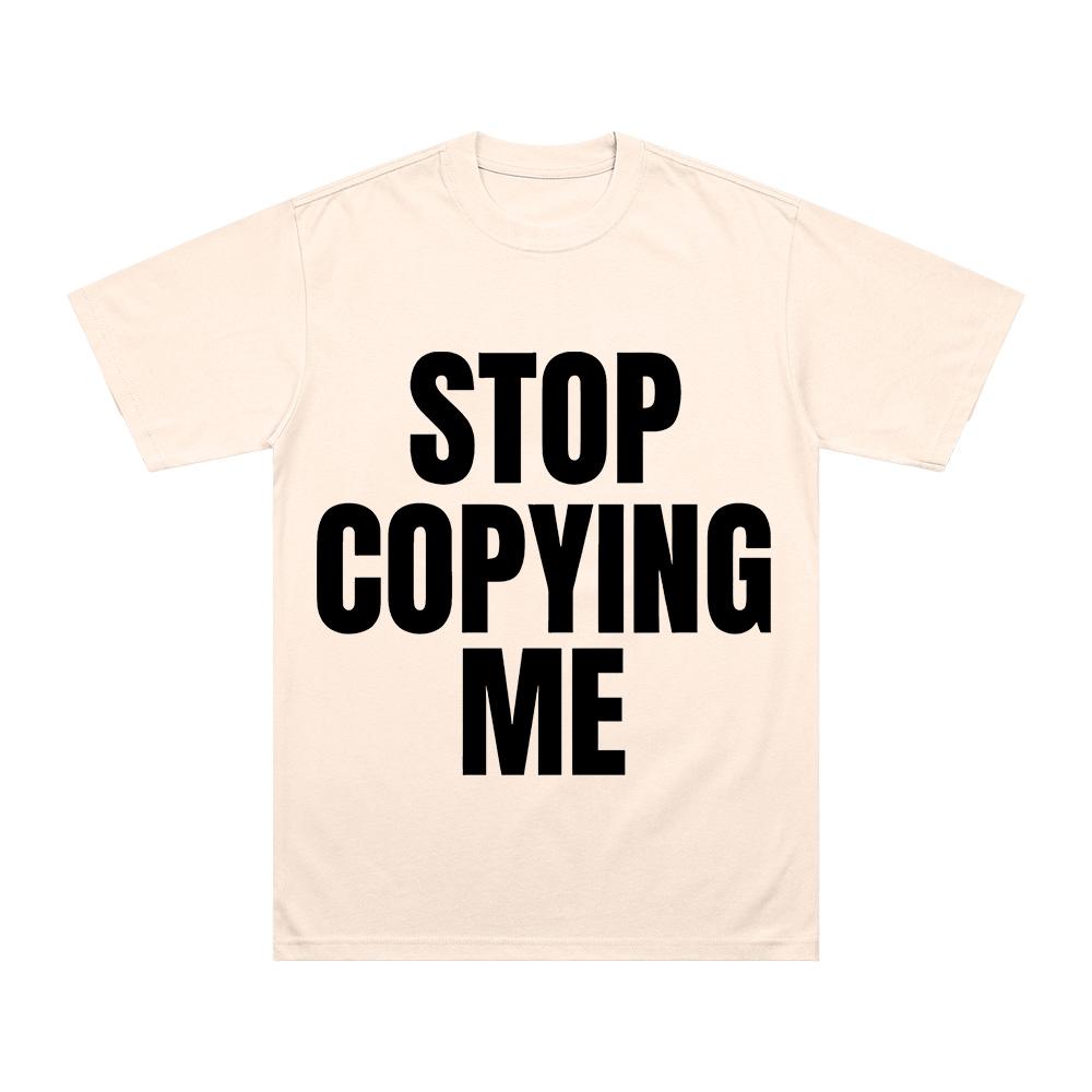 STOP COPYING ME Letter Tshirts Falling in Reverse Same Style Graphic Printed T Shirts Women Unisex High Quality Cotton Comfort Tee