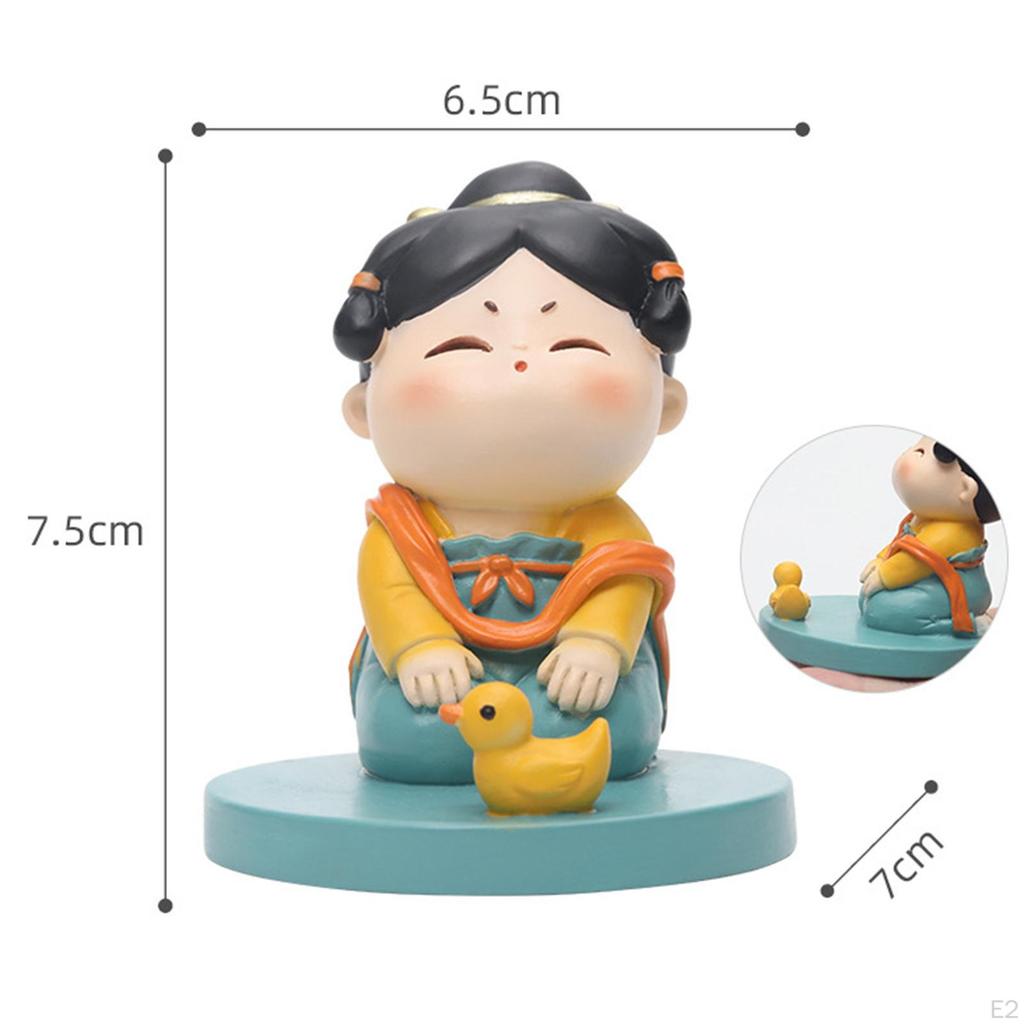 Suporte de Telefone para Carro Poliresina Figura de Smartphone Suporte Preguiçoso Decoração