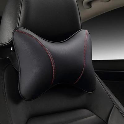 Brand Car Headrest Pillow Universal Comfortable Pu Leather Auto Neck Pillows Fit for Most Cars Quality