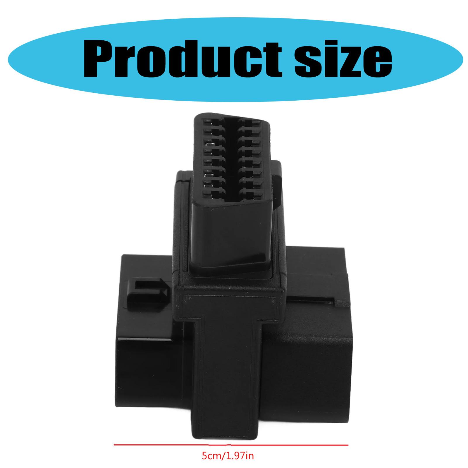 

OBDII Cable Converter Splitter 16 Pin Male with Double Female Port for Vehicle Diagnostics Double Device Compatibility 1