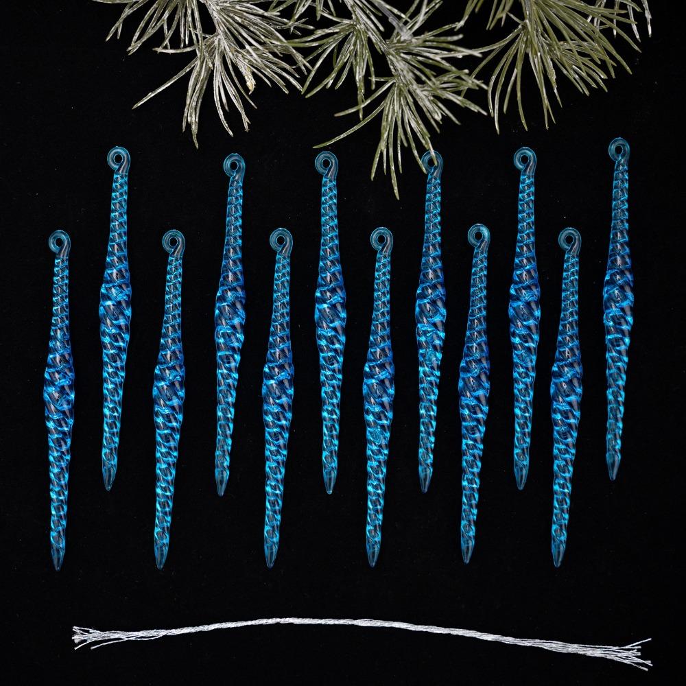 Transparent Christmas Tree Pendants Hanging Icicle Decorations Wedding & Outdoor Decor