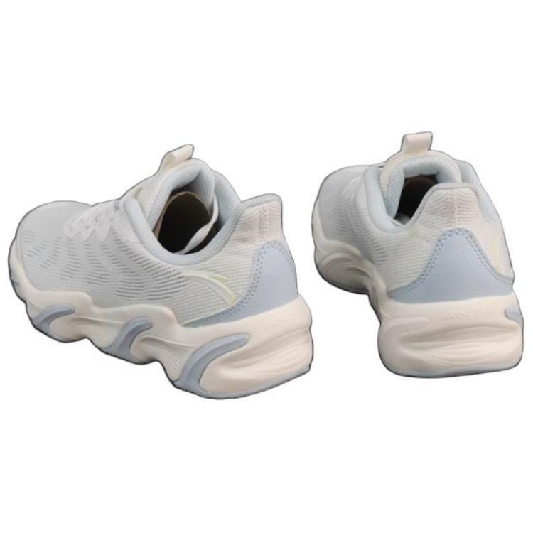 Anta Not Stop Lightweight Soft Sole Shock Absorbing Wear Resistant Low Top Running Shoes Women Running Shoes White Blue 122245523-12