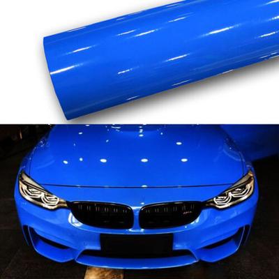 30x150 cm Super Gloss Blue Car Vinyl Wrap Film Decoration Samolepka Air Bubble Free