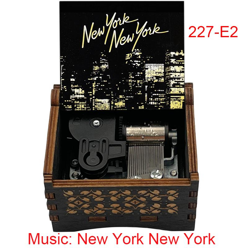 Vintage Theme From New York New York Music Box Unique Gift Personalized Wedding Anniversary Birthday love Best Gift (as the picture,Small)
