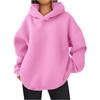 Women's Fashionable Long-sleeved Pullover And Solid-color Hooded Sweatshirt