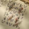 Chinese Style Butterfly Nail Art Sticker Embossed Poetry Ink Bamboo Decals For Nail Art Design Nail Transfer Sliders Diy Decor