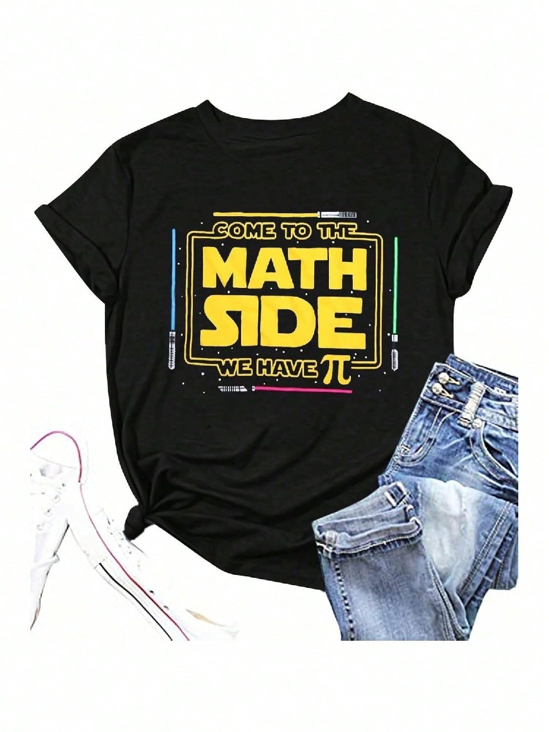 Come To The Math Side Shirt Wounisex Pi Tee Shirts Math Teacher T-Shirt Back To School Mathematics Tops S разноцветный