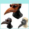 Unique Plague Doctor Mask With Long Bird Beak Design For Gothic Steampunk Halloween Parties