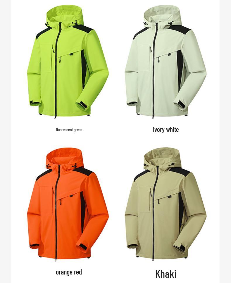 Unisex Waterproof Windproof Softshell Jacket - Breathable Outdoor Mountaineering Windbreaker