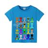 2025 New Sprunki Baby T-shirts for Children Cute Cartoon Figure Graphic Boy Sports Short Sleeves Cotton Tops Fashion Kid Clothes