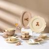 Morandi Bear Dish Set Vegetable Plate Rice Bowl Spoon Western Food Plate Ceramic Tableware Combination Bowl And Chopsticks