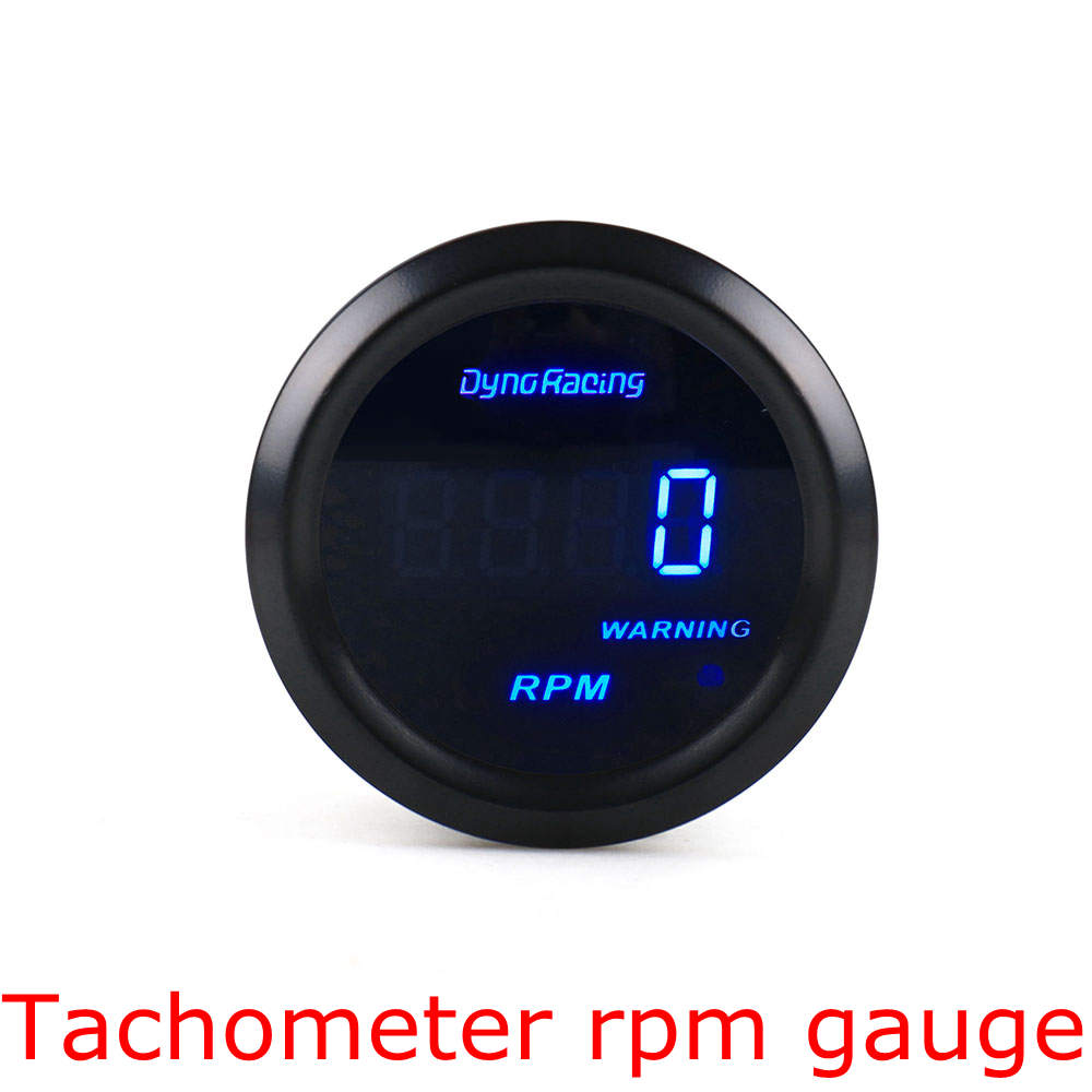 2" 52mm Car Digital Turbo Boost Gauge PSI BAR Water Temp Oil Temp Oil Pressure Gauge Voltmeter EGT Tachometer Rpm Gauge Meter