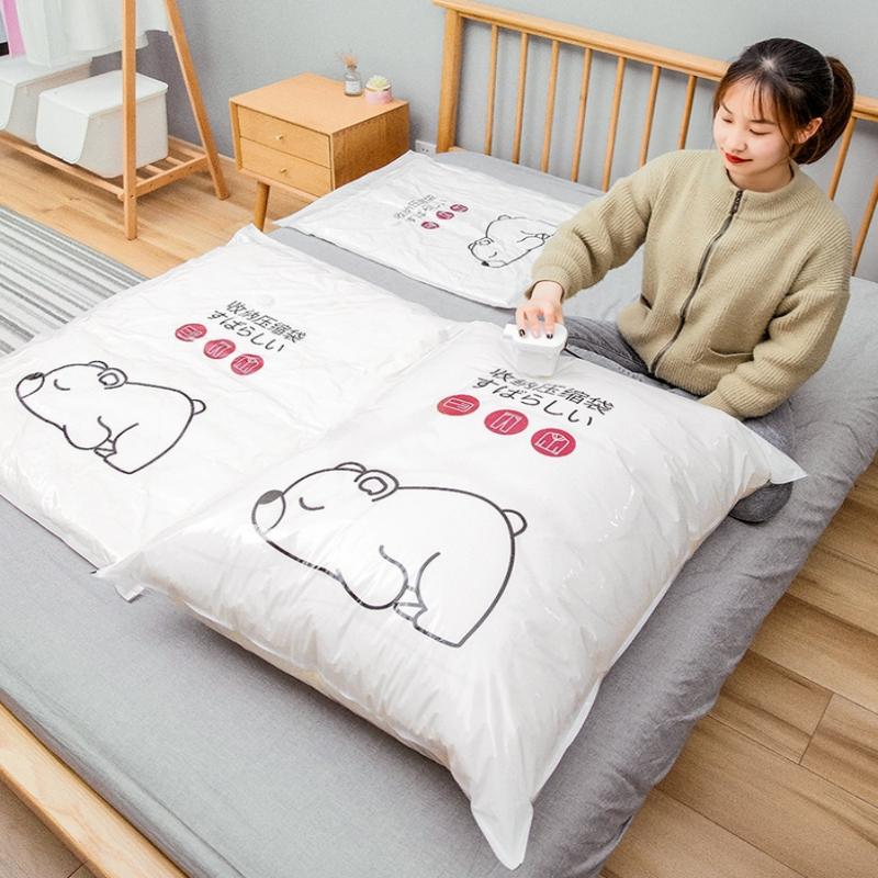 Workowana próżniowo torba Crion na ubrania i kołdry Torba do przechowywania z usuwaniem powietrza Specjalna do walizki Torba do pakowania kołdry