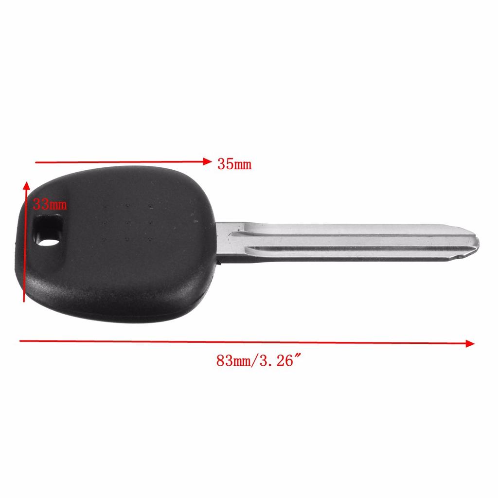 New Replacement Car Uncut Transponder Ignition Key w 67 Chip Toy44d-pt for Toyota 2 Pack