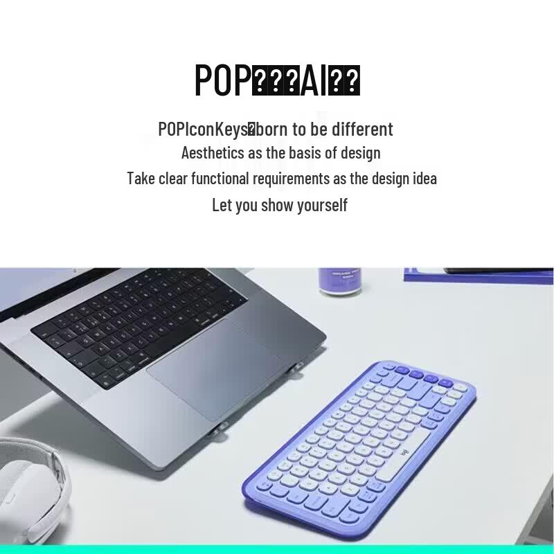 Logitech POP-IKONE KEYS Kabellose Bluetooth-Tastatur