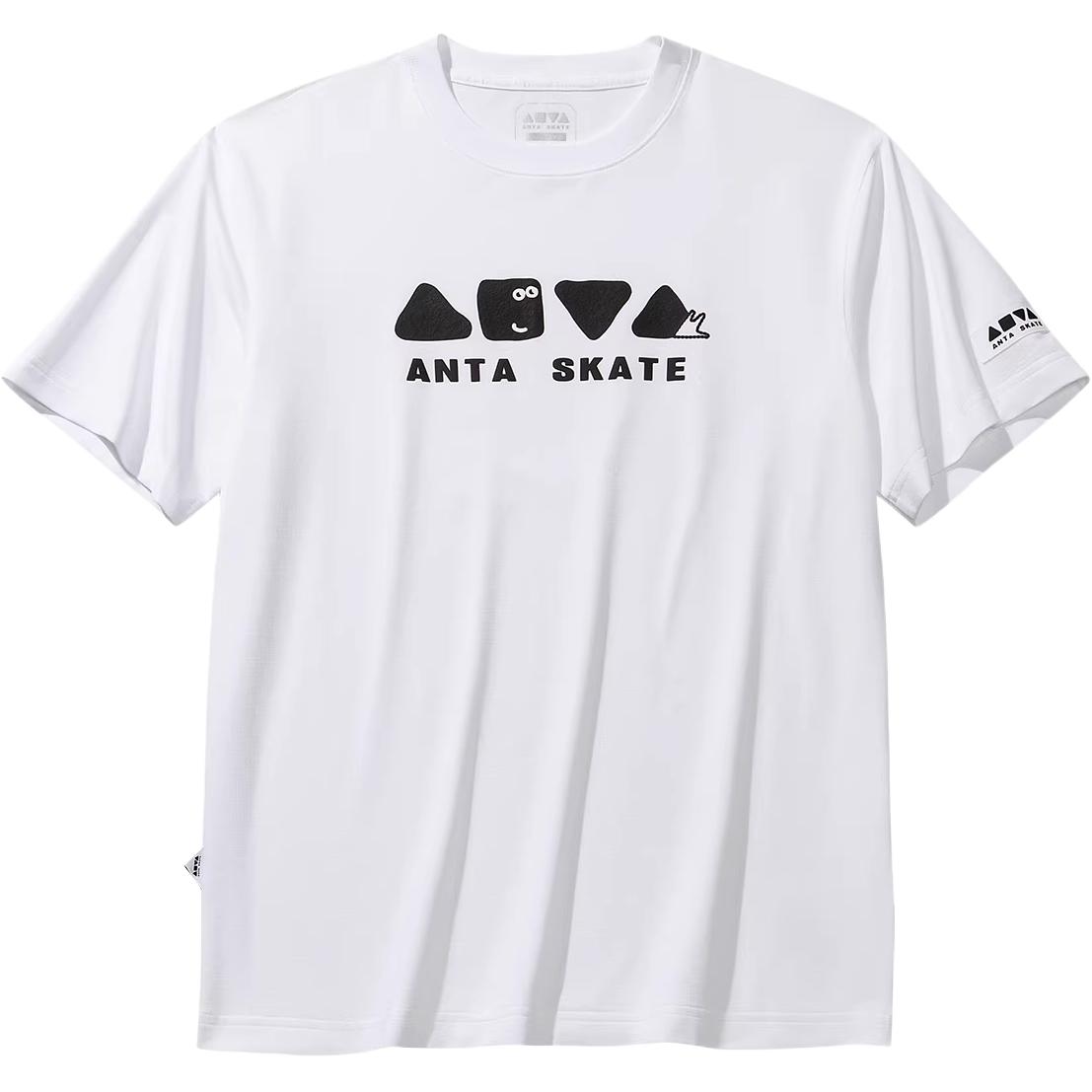 Anta Comfortable Breathable Loose Simple Short Sleeve T-Shirt Unisex tops 172628109-1 XS