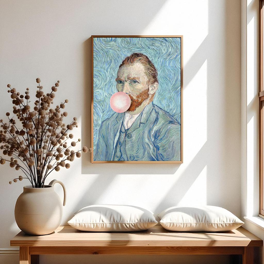 Plakat vincent van gogh z balonem pop art