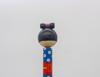 Traditional Japanese folk Kokeshi doll ballpoint pen set red and craft, souvenir (2 pens blue)