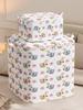 1pc Large Capacity Clothes Storage Bag Organizer With Reinforced Handle For Blankets Bedding Foldable With Zipper Storage Bag