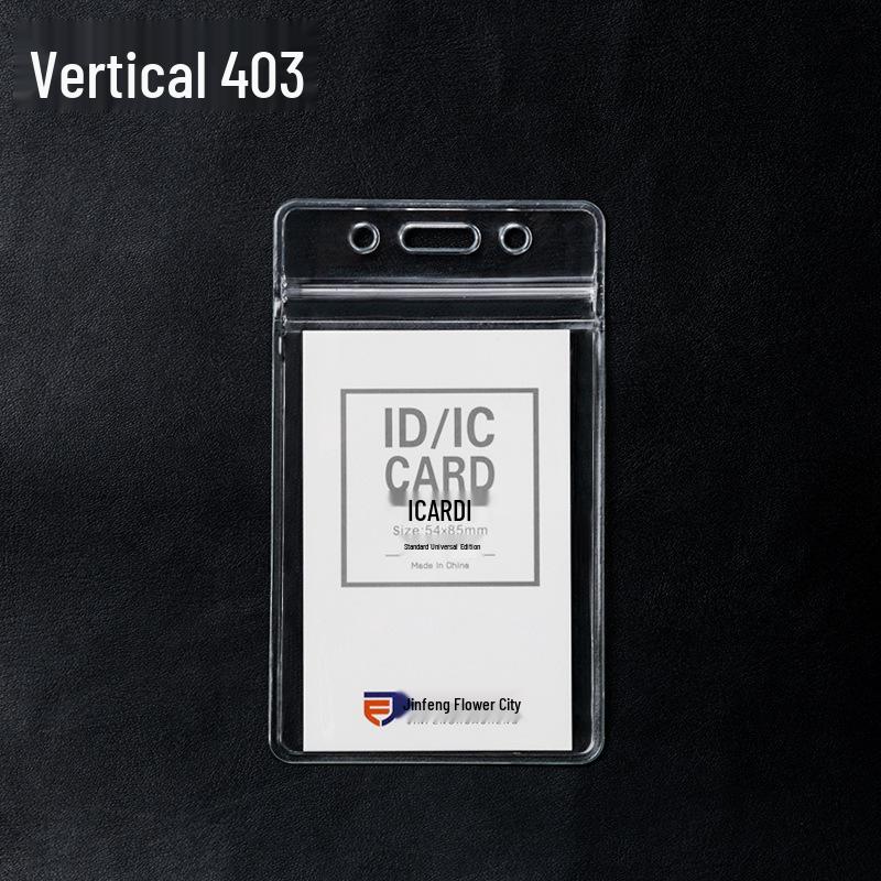 Transparent PVC Waterproof Badge Holder for ID or Work Badge