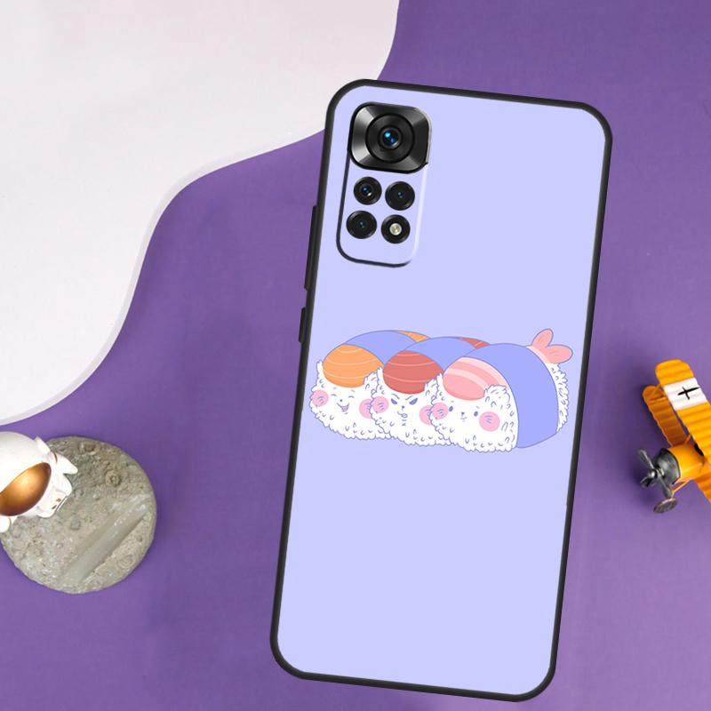 Sushi Case For Xiaomi Redmi Note 13 Pro 14 12 9 10 11 Pro 10S 11S 12S Redmi 13C 14C 10C 12C Cover