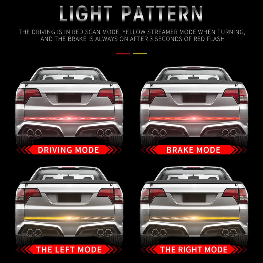 40" Pickup Trucks Tailgate Light Bar LED 2 Colors Turn Signal Brake Driving Lamp