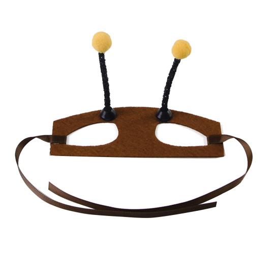 Bee Headwear with Antenna Ears Cat Dog Headpiece with Ear Holes Pet Headwear for Cats Small Dogs Bichon Festive Party Dress-up