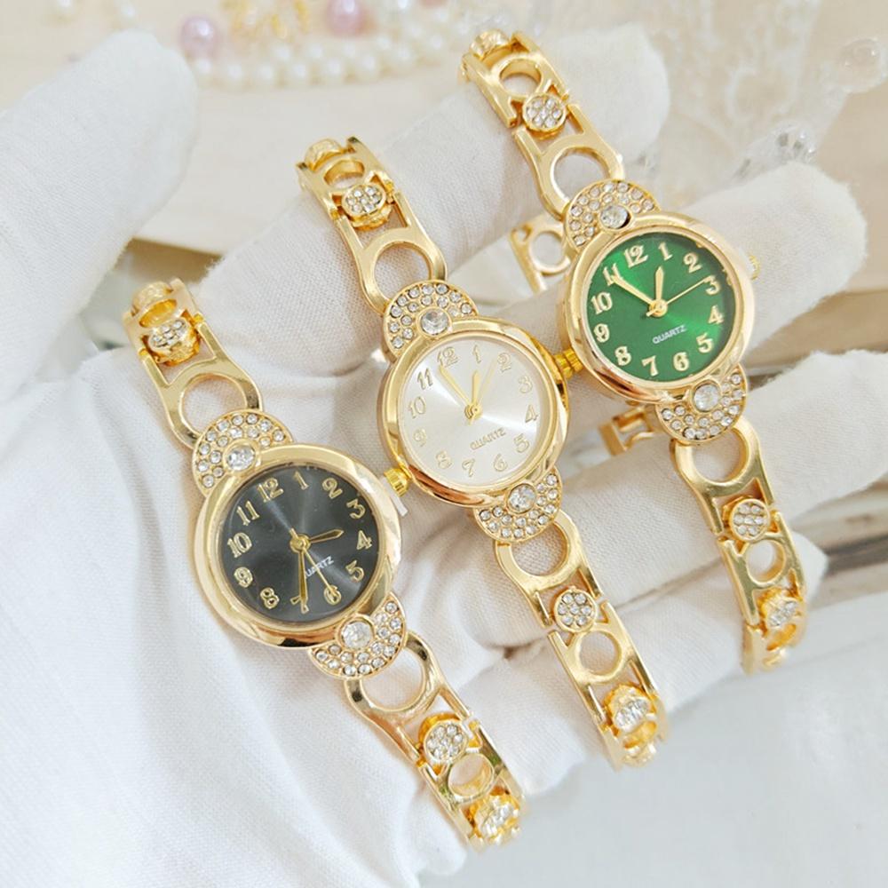 New Trendy Fashionable Rhinestone Decoration Women Watch Light Luxury Niche High-end Texture Hollowed Out Bracelet Women Watches