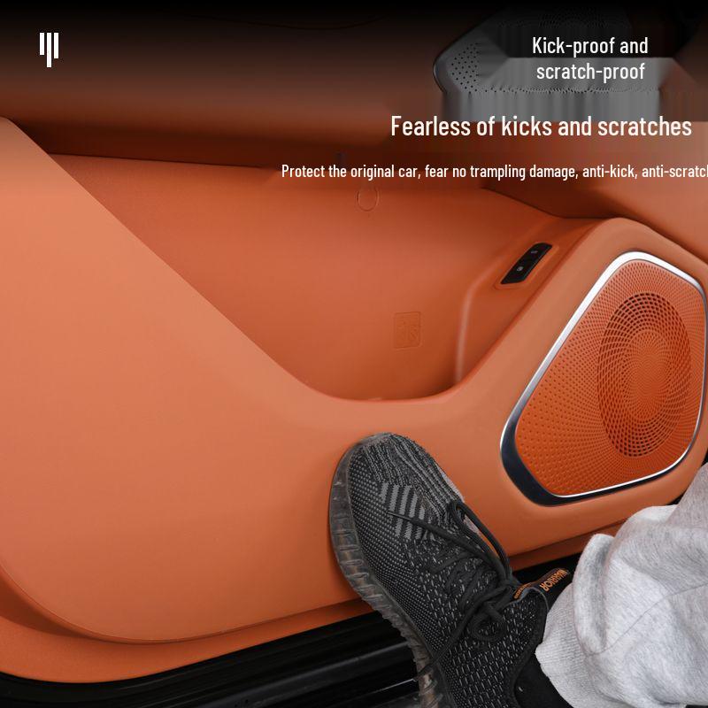 Blue Mountain Car Door Kick-Proof Mat - Orange, Passenger Side 23-25 Wey Interior Decoration