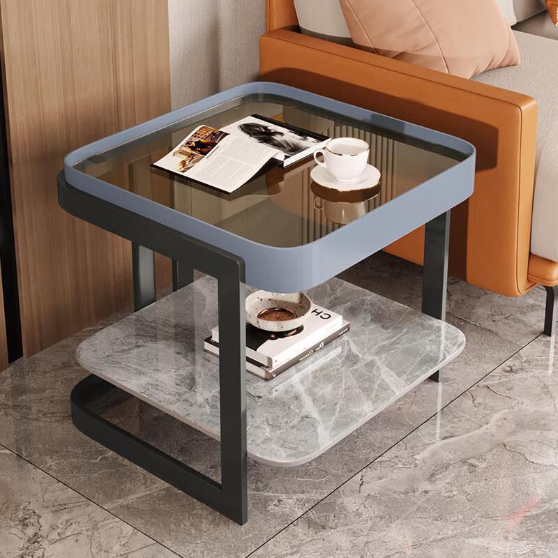 Modern Minimalist Square Metal Side Table
