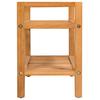 VidaXL Solid Oak Shoe Rack with 2 Shelves 50x27x40 Cm Hallway 244208
