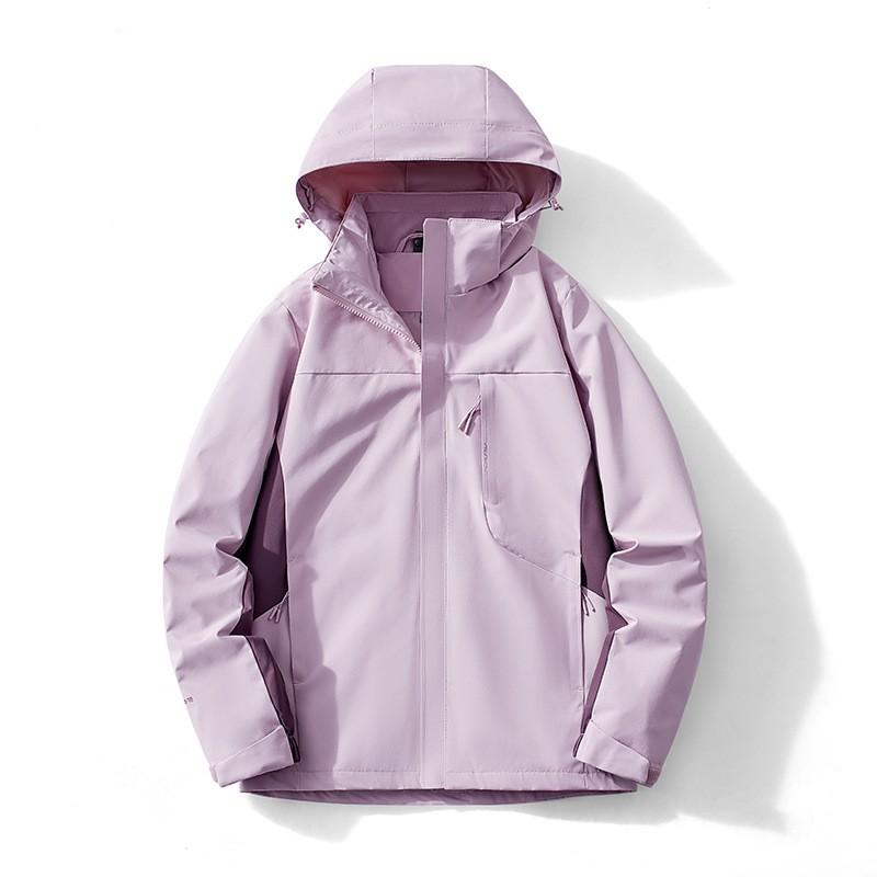 Lightweight Waterproof Windproof Outdoor Hiking Jacket Men Women Removable Hood Thin Softshell Sport Coat