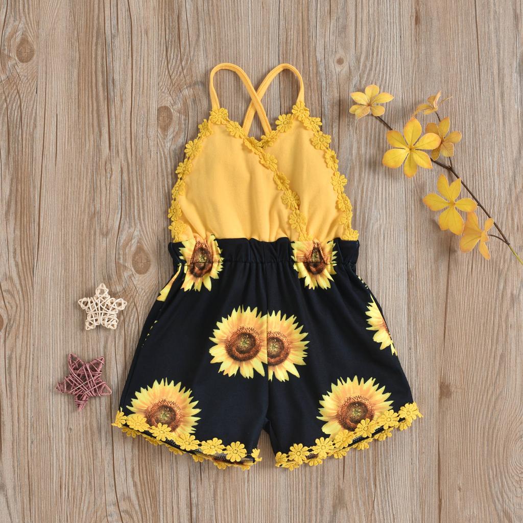 sunflower romper