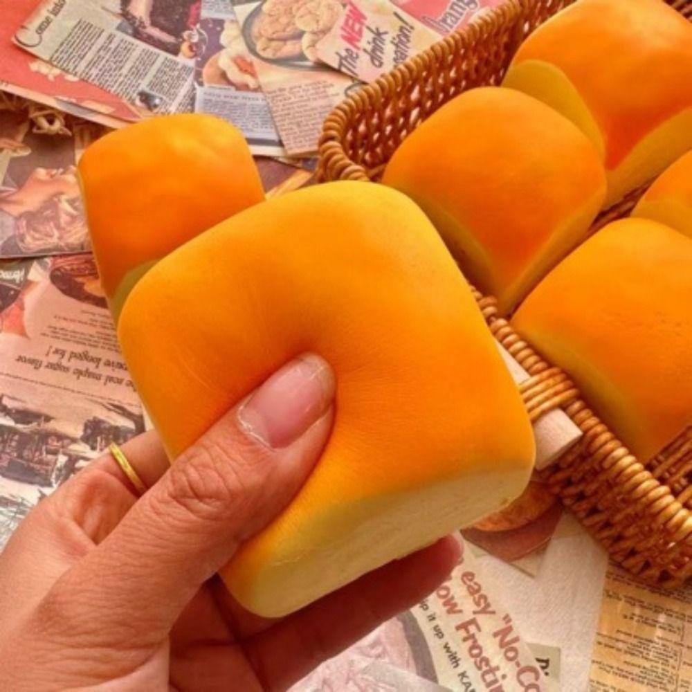Simulated Hawaiian Bread Squishy Soft Calming Slow Rebound Toy Sensory Fidget Ball Party Favor