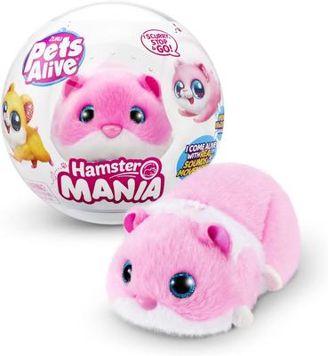 Pets Alive Pets Alive Hamster Electronic Pet Stuffed Toy Screams and Runs (Pink) Around! [product]