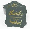 Inkdotpot Real Gold Foil Thanks For Celebrating With Us Bridal Shower-Baby Shower-Retirement-Wedding-Birthday Tags