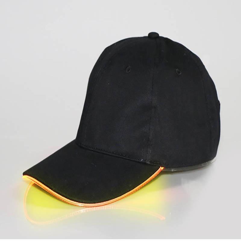 Vibrant Lighted Baseball Cap With Two Glow Modes Perfect For Night Sports And Celebrations