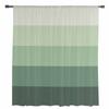 Randiga Gröna Gradient Genomskinliga Gardiner för Vardagsrumsdekoration Fönstergardiner för Kök Tyll Voile Organza Gardiner