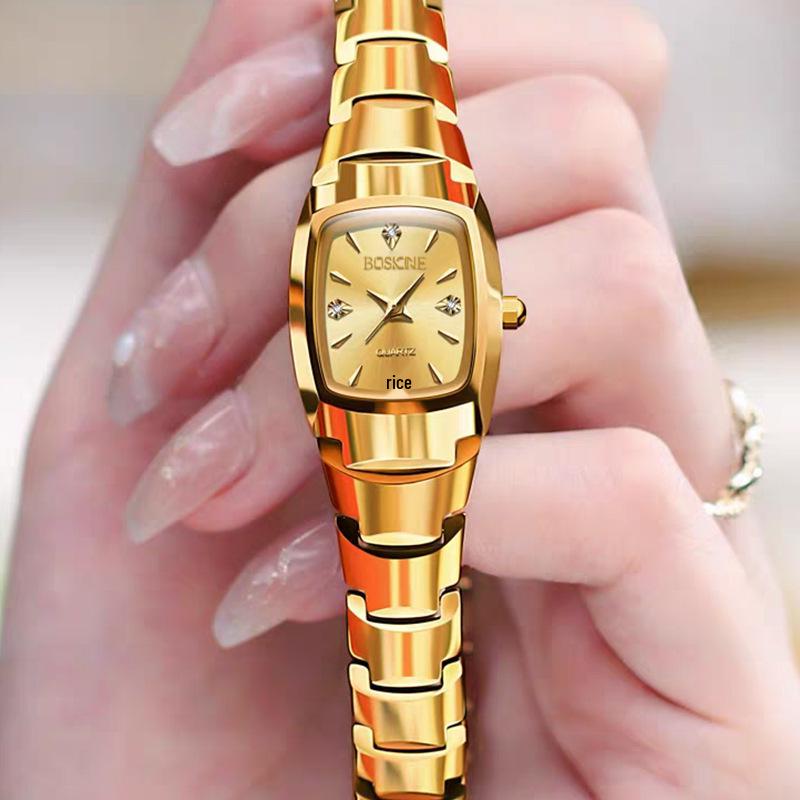 Women's Luxury Square Quartz Watch - Authentic Waterproof Design