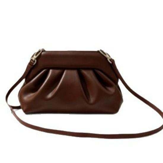 Women's Fashionable Pleated Underarm Clutch & Crossbody Bag