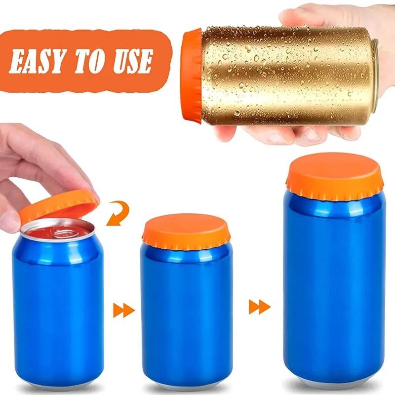 Soft Sealed Silicone Can Lid, Beer Bottle Cap, Iron Can, Soda and Cola Lid