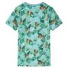 T-shirt pour enfants mélange vert clair 5 dimensions disponibles