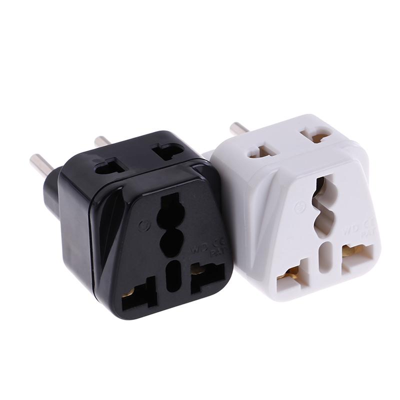 Adaptador de Enchufe Europeo de Brasil a 2 Divisores Universal UK/US/EU/AU 2 3 Pines