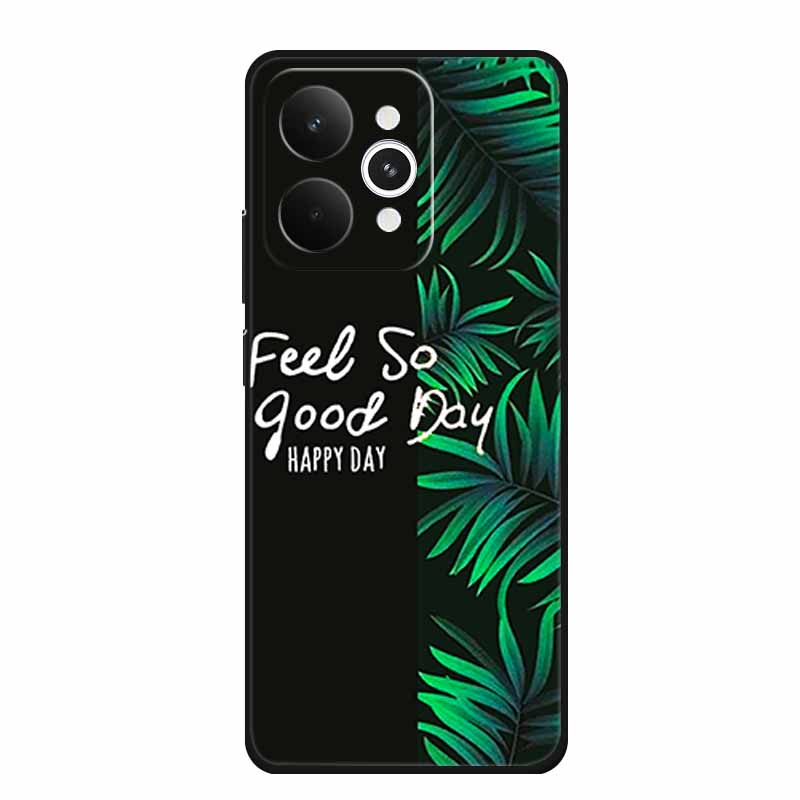 For Realme 15 15 Pro 5G Black Case 3D TPU Silicone Soft Back Cover For Realme C15 6.5" Funda Emboss Relief Flowers Bag Casing